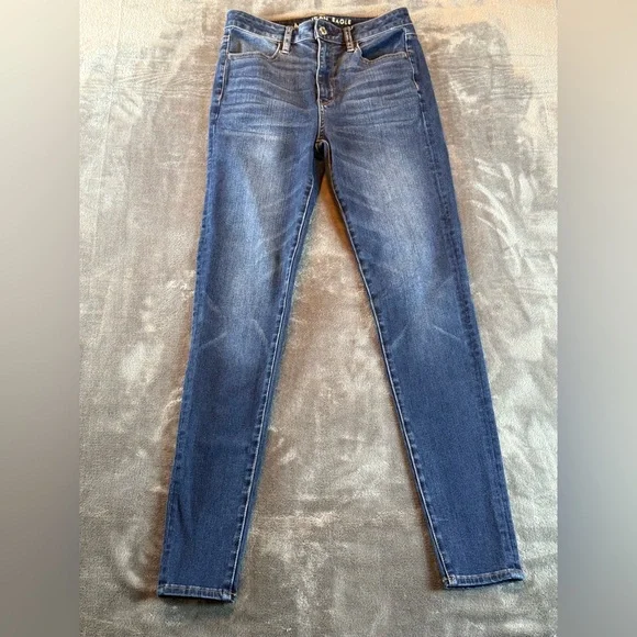 American Eagle Women's Jeans Size 4 Long 360 Next Level Stretch Skinny - Picture 1 of 11